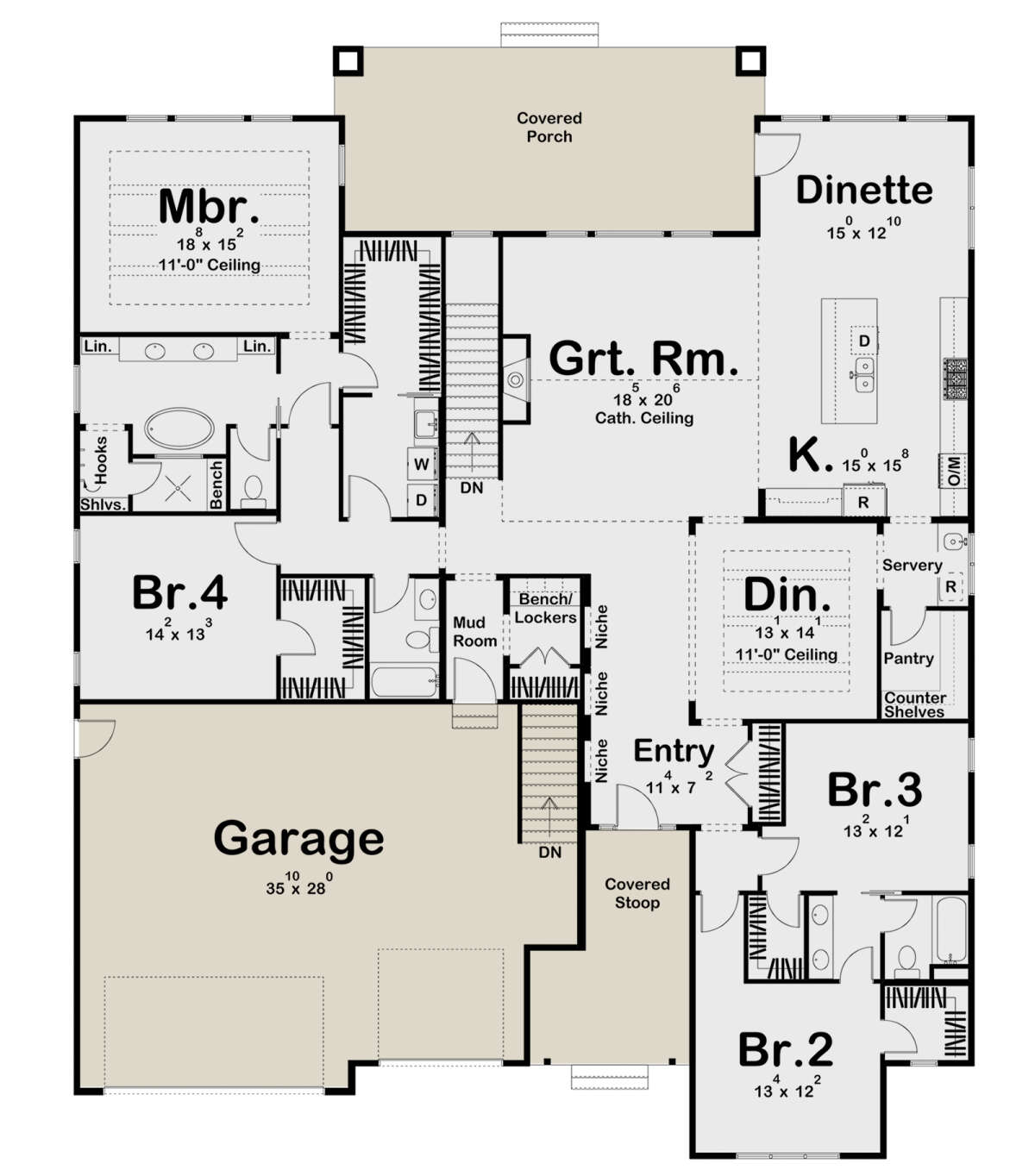 Main Floor  for House Plan #963-00688