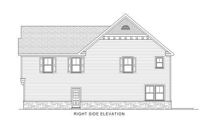 Cottage House Plan #4351-00051 Elevation Photo