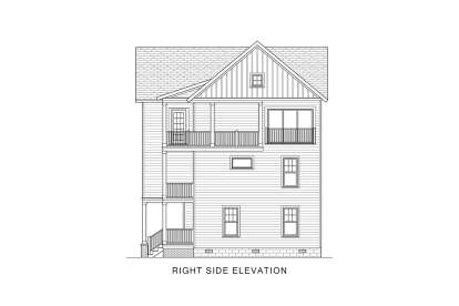 Lake Front House Plan #4351-00052 Elevation Photo
