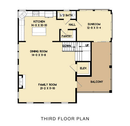 Third Floor for House Plan #4351-00052