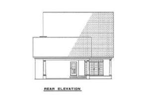 Narrow Lot House Plan #110-00010 Elevation Photo