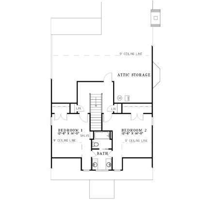 Second Floor for House Plan #110-00010