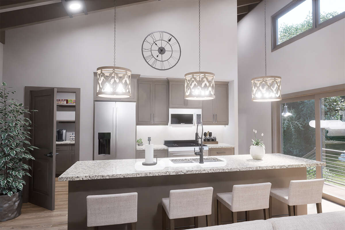 Modern Plan: 1,100 Square Feet, 1 Bedroom, 1 Bathroom - 7174-00003