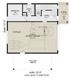First Floor for House Plan #940-00649