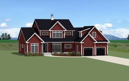 Modern Farmhouse House Plan #6849-00133 Elevation Photo