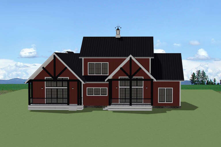 Modern Farmhouse House Plan #6849-00133 Elevation Photo