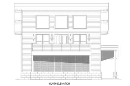 Modern House Plan #940-00655 Elevation Photo