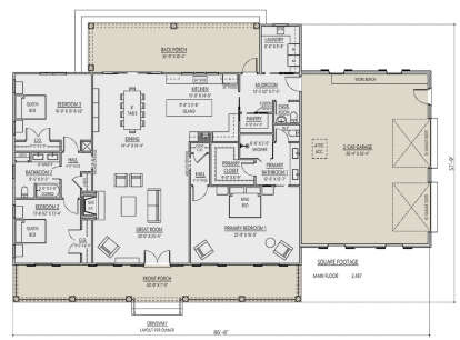 Main Floor  for House Plan #8687-00012