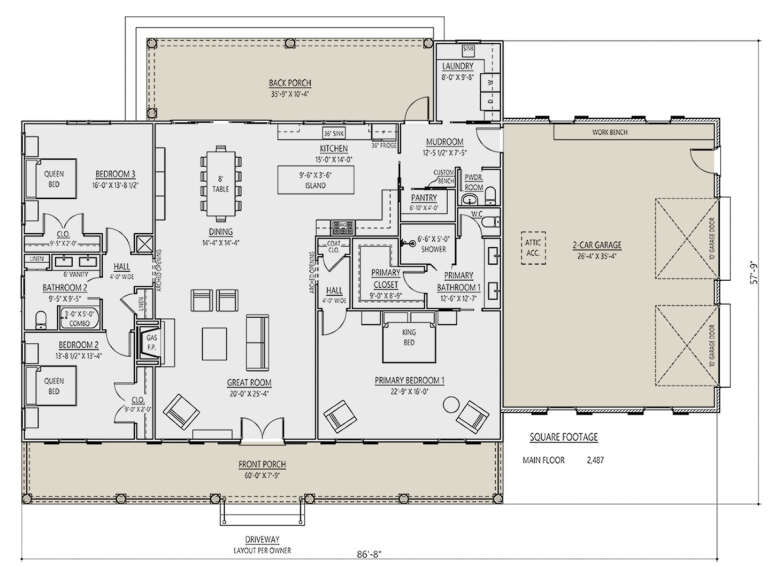 House Plan House Plan #27968 Drawing 1