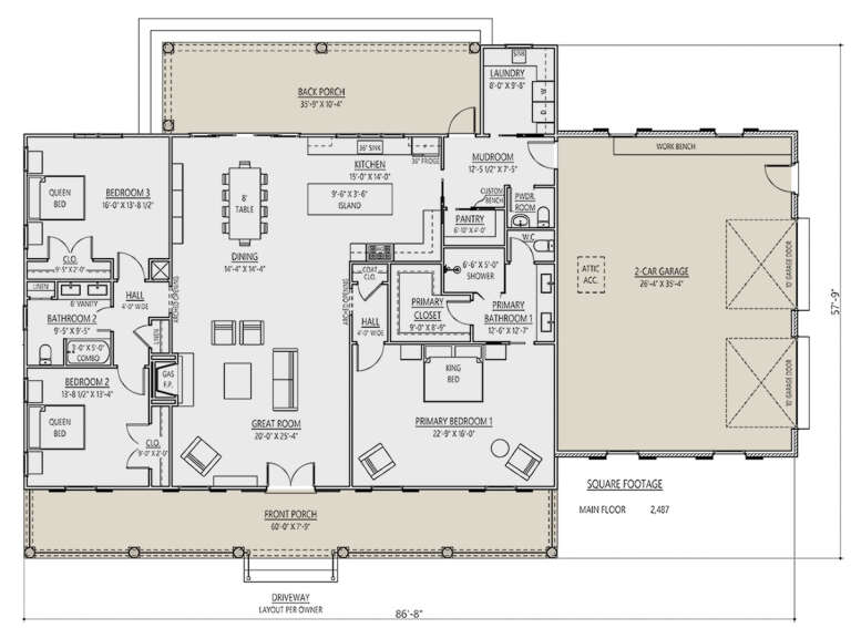 House Plan House Plan #27968 Drawing 1