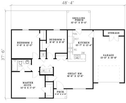 Main Floor for House Plan #110-00012