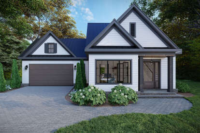 Cottage House Plan #8687-00014 Elevation Photo