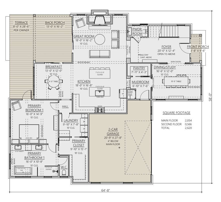 House Plan House Plan #27970 Drawing 1