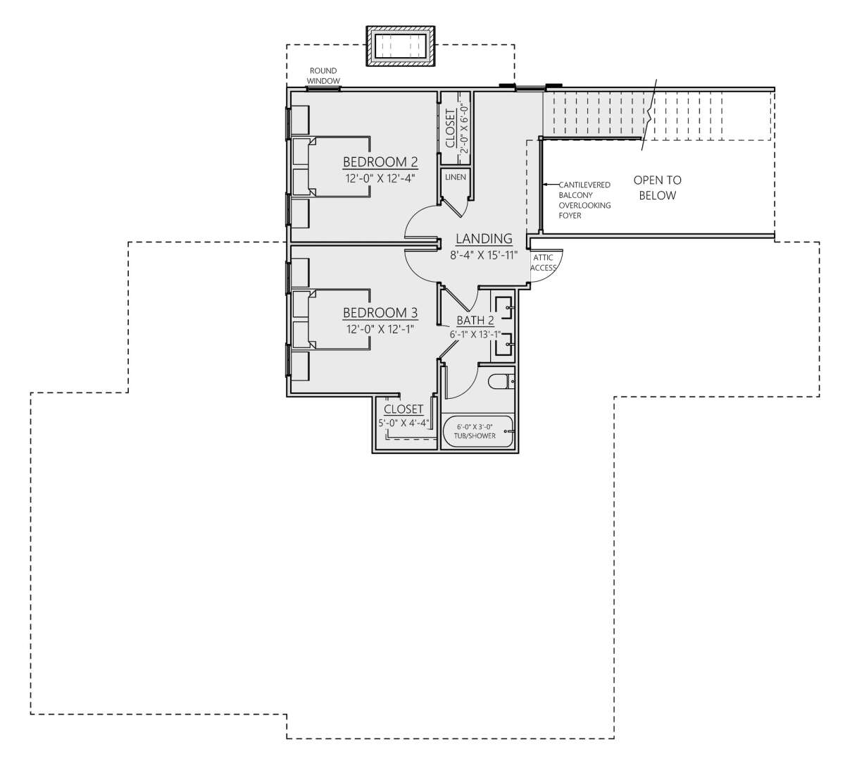 Second Floor for House Plan #8687-00014