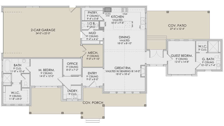 House Plan House Plan #27974 Drawing 1