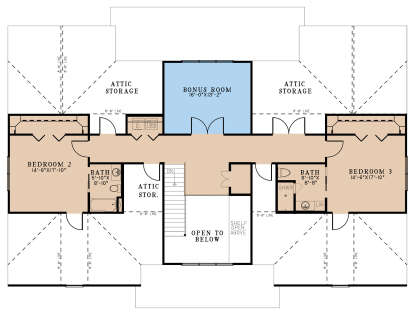 Second Floor for House Plan #8318-00299