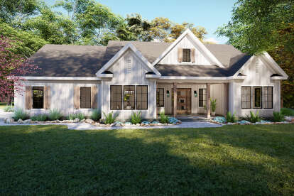 Modern Farmhouse House Plan #8687-00016 Elevation Photo