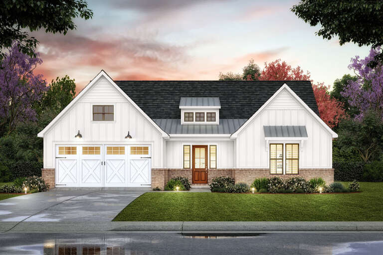 Modern Farmhouse House Plan #4534-00087 Elevation Photo