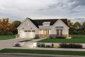 Modern Farmhouse House Plan #4534-00087 Elevation Photo