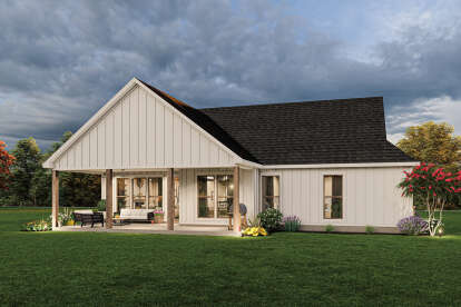 Modern Farmhouse House Plan #4534-00087 Elevation Photo