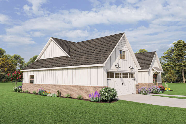 Modern Farmhouse House Plan #4534-00087 Elevation Photo
