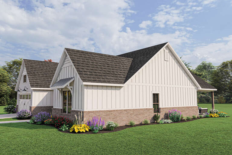 Modern Farmhouse House Plan #4534-00087 Elevation Photo