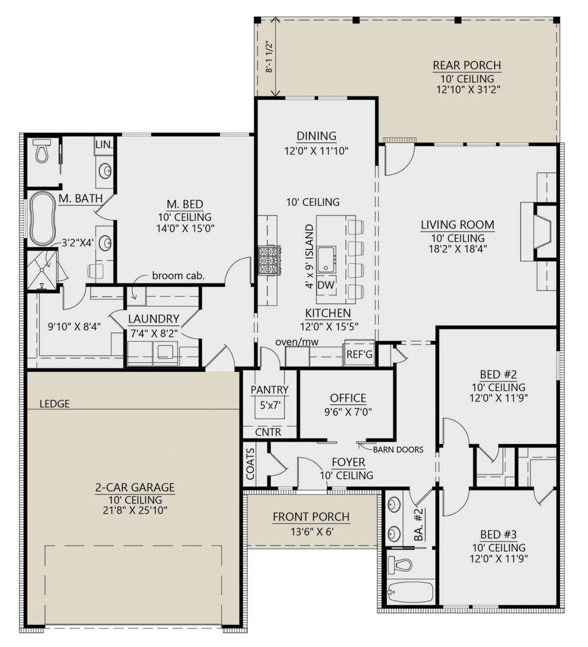 Main Floor  for House Plan #4534-00087