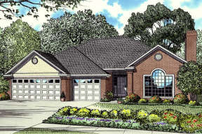 Traditional House Plan #110-00013 Elevation Photo