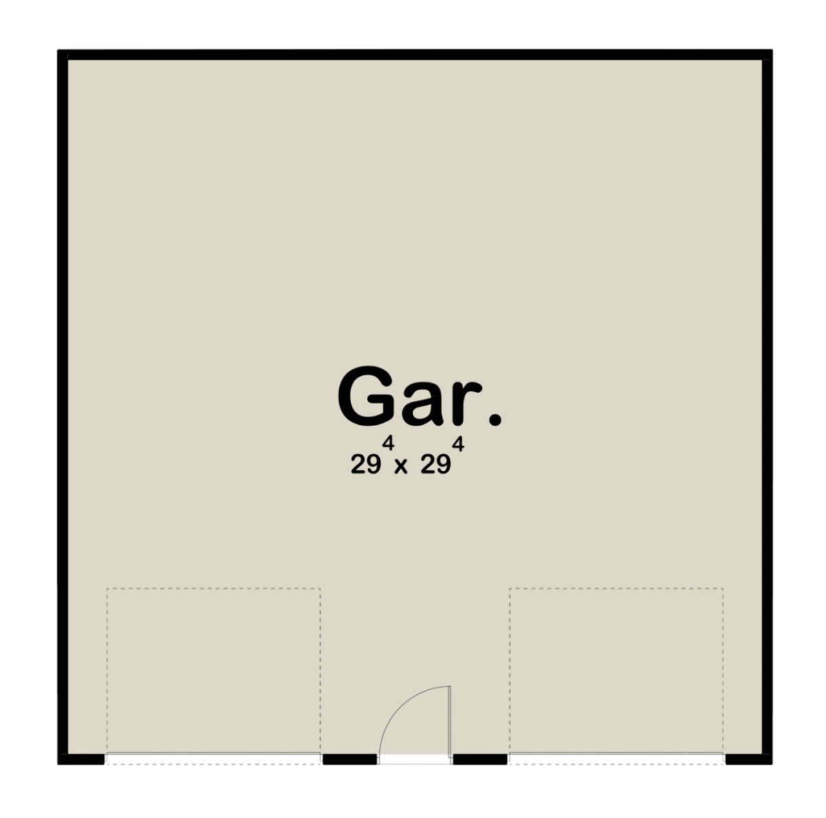 Garage Floor for House Plan #963-00691