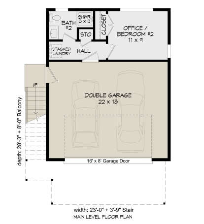 First Floor for House Plan #940-00656