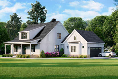 House Plan House Plan #27982 Angled Front Elevation