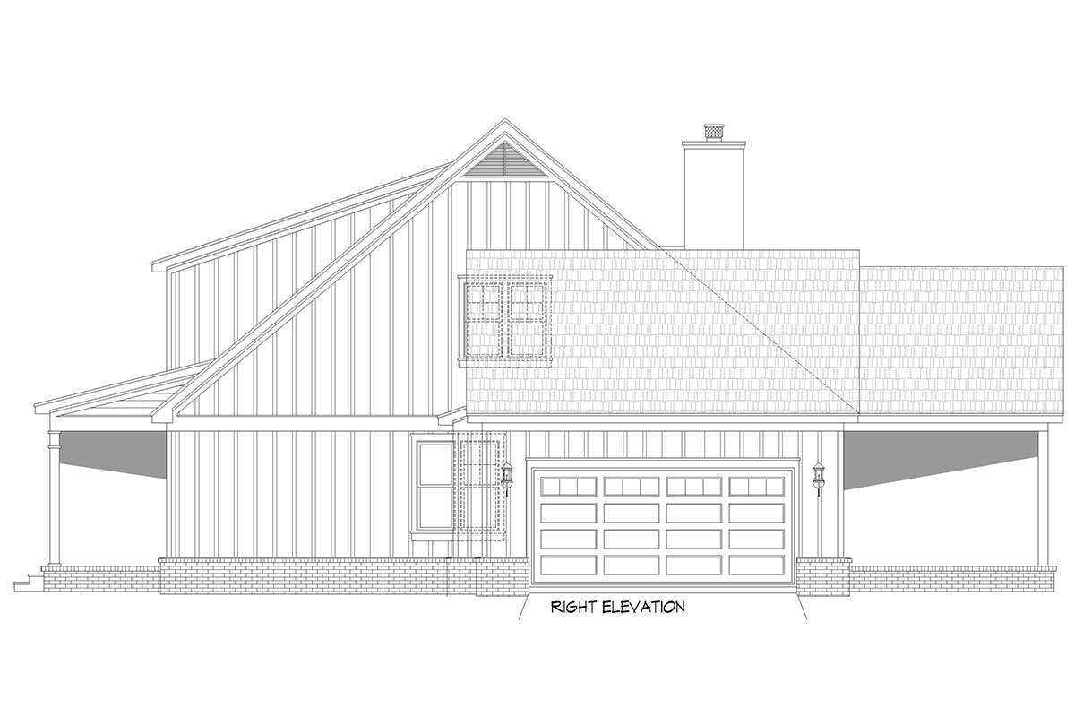 Modern Farmhouse House Plan #940-00657 Elevation Photo