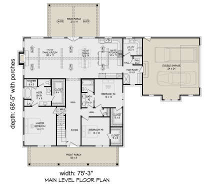 House Plan House Plan #27982 Drawing 1