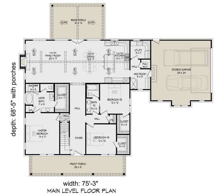 House Plan House Plan #27982 Drawing 1