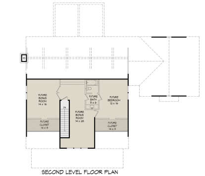 Future Second Floor for House Plan #940-00657