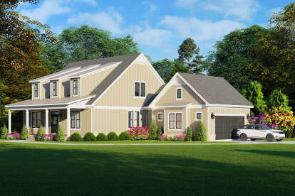 House Plan House Plan #27983 Angled Front Elevation