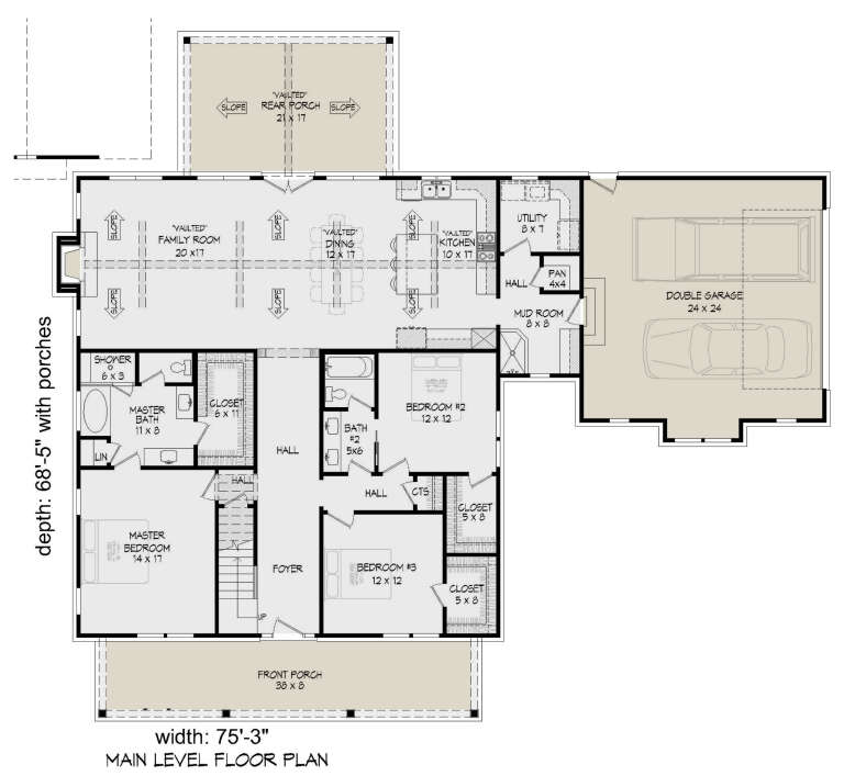 House Plan House Plan #27983 Drawing 1