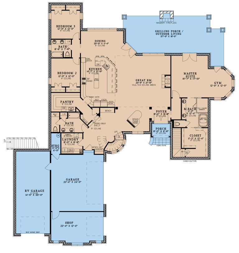 House Plan House Plan #27984 Drawing 1