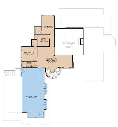 Second Floor for House Plan #8318-00300