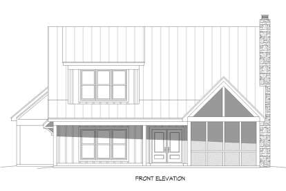 Modern Farmhouse House Plan #940-00659 Elevation Photo