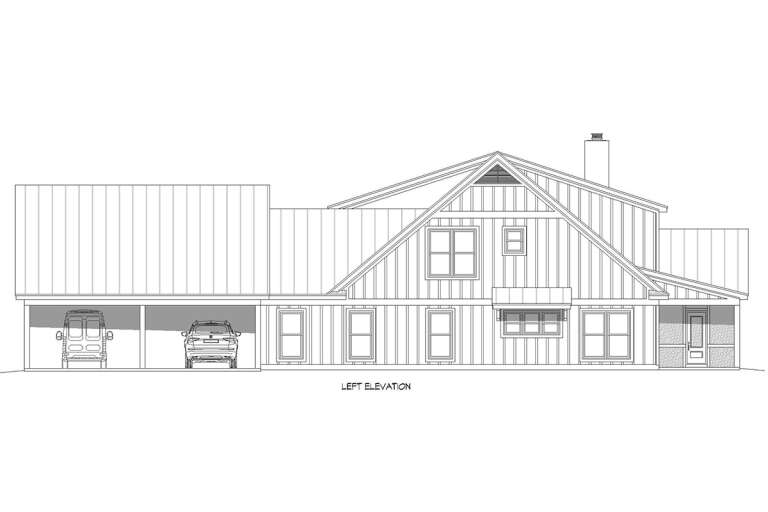 Modern Farmhouse House Plan #940-00659 Elevation Photo