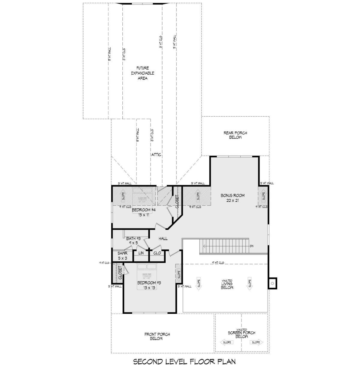 Second Floor for House Plan #940-00659
