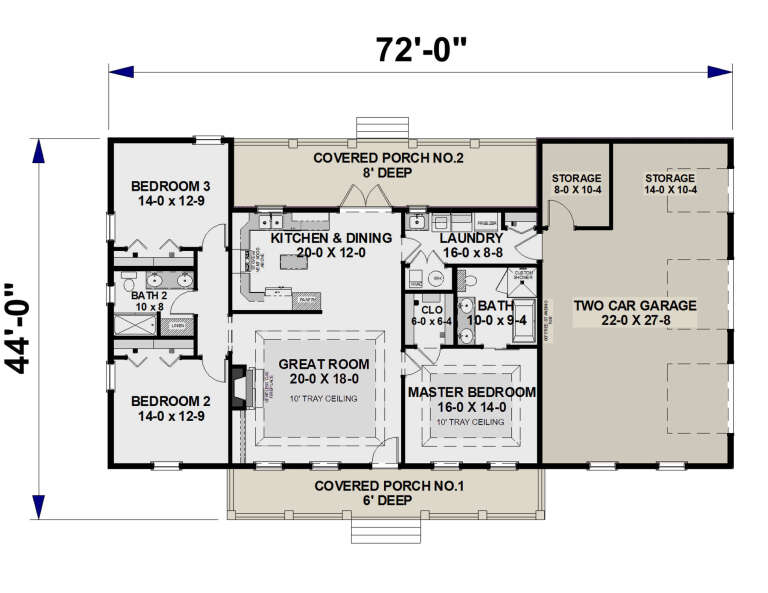House Plan House Plan #27986 Drawing 1