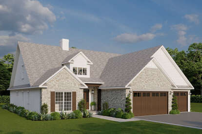 House Plan House Plan #27987 Angled Front Elevation