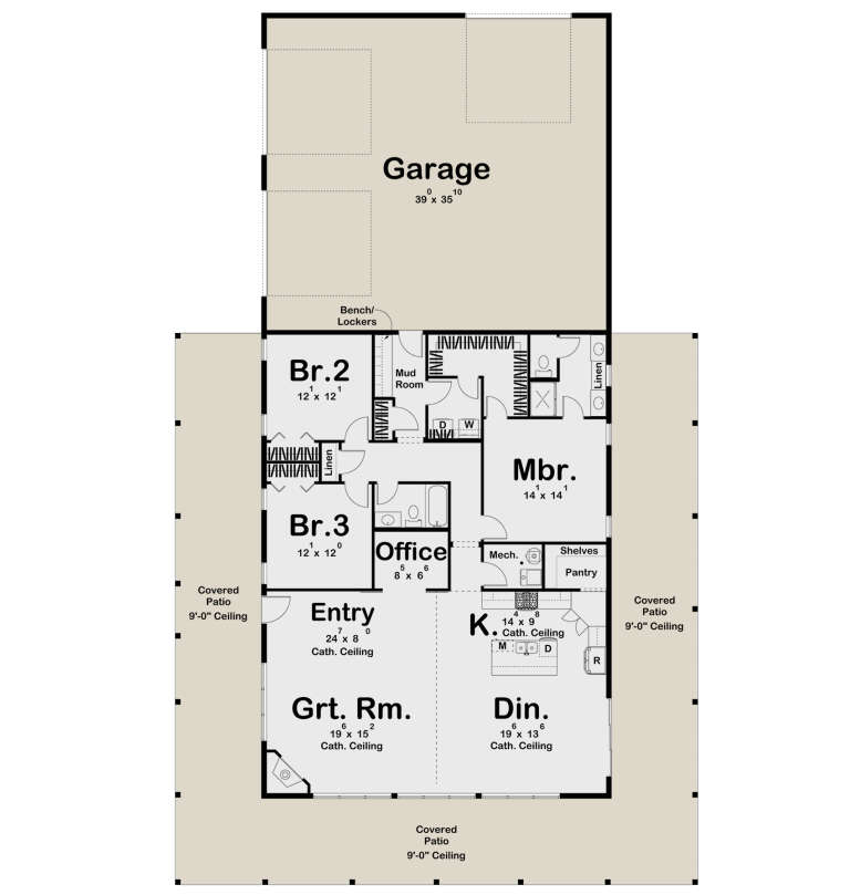 House Plan House Plan #27988 Drawing 1
