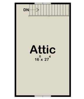 Attic Space for House Plan #963-00693