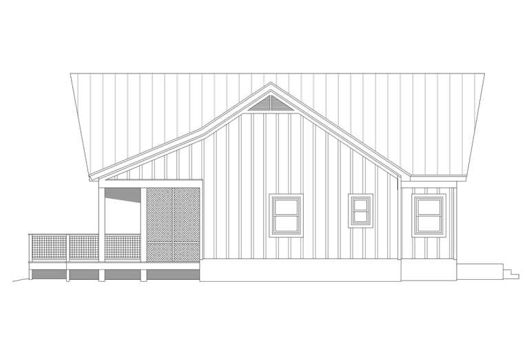 Cabin House Plan #940-00660 Elevation Photo