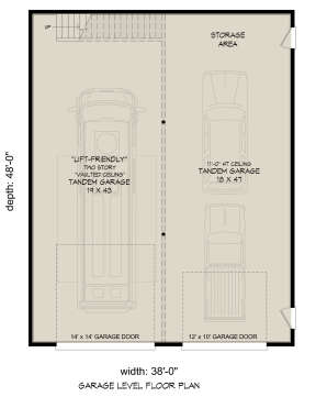 Garage Floor for House Plan #940-00661
