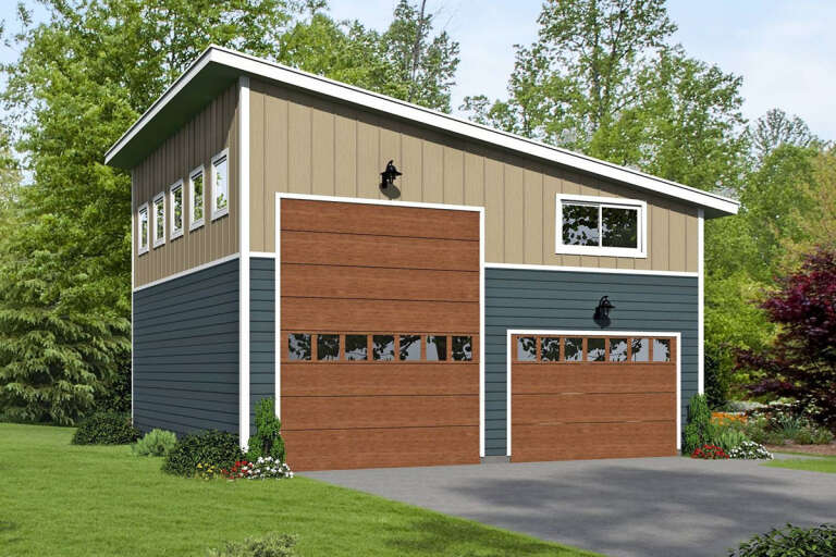 House Plan House Plan #27992 Angled Front Elevation
