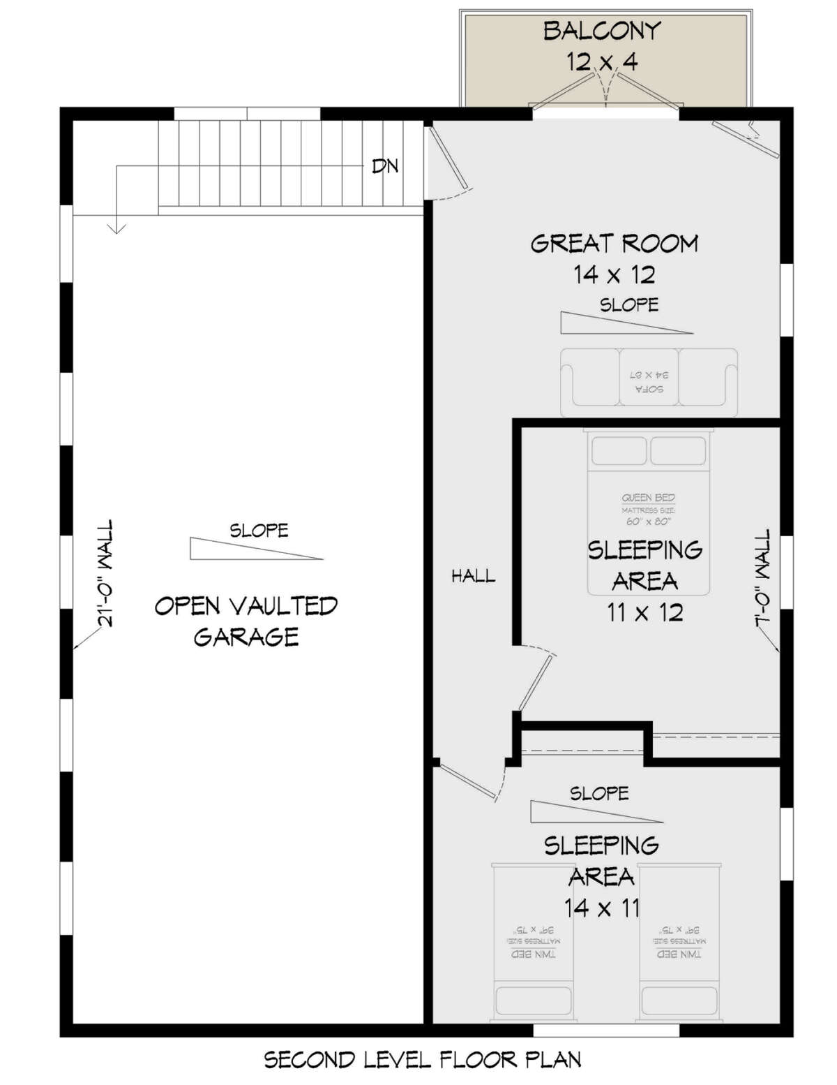 Second Floor for House Plan #940-00662